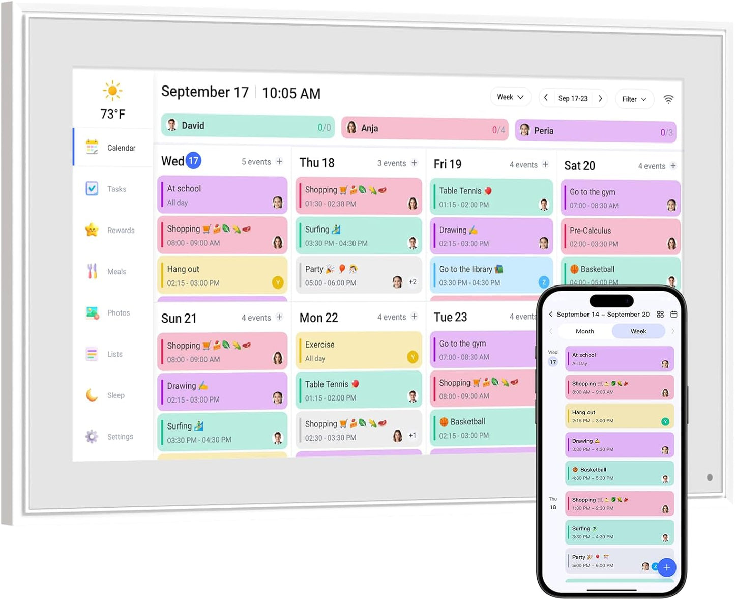 Daytica™ Smart Family Planner Calendar